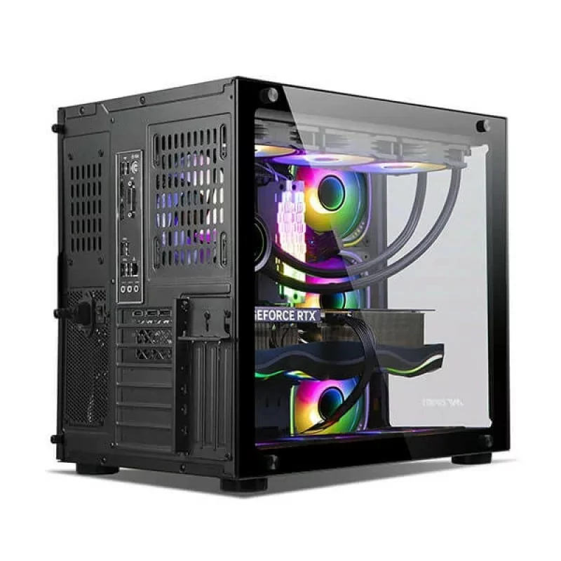 Ant Esports Crystal ARGB Black Cabinet Ant Esports Crystal ARGB Black Cabinet